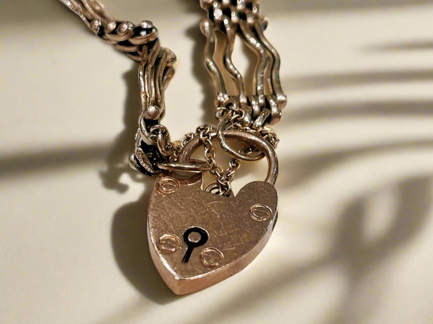 9ct yellow gold gate link charm bracelet - The Goldfinch Collection