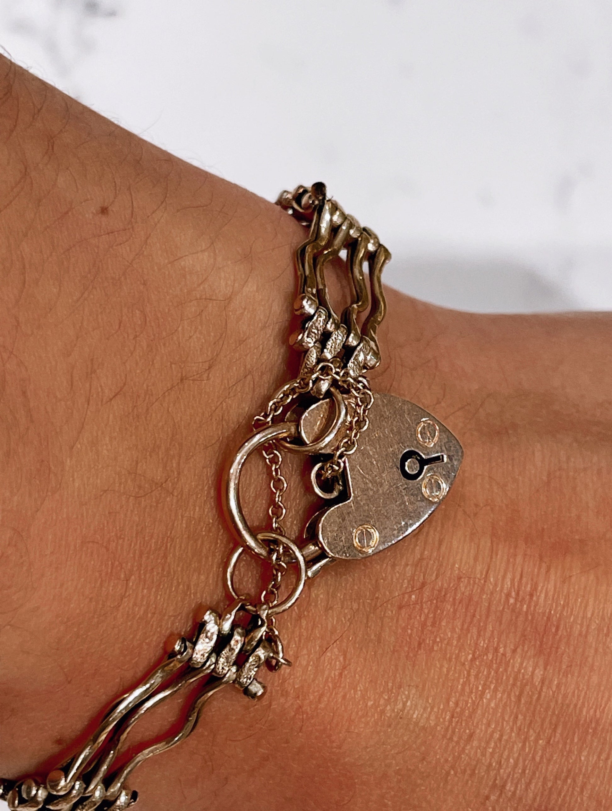 9ct yellow gold gate link charm bracelet - The Goldfinch Collection