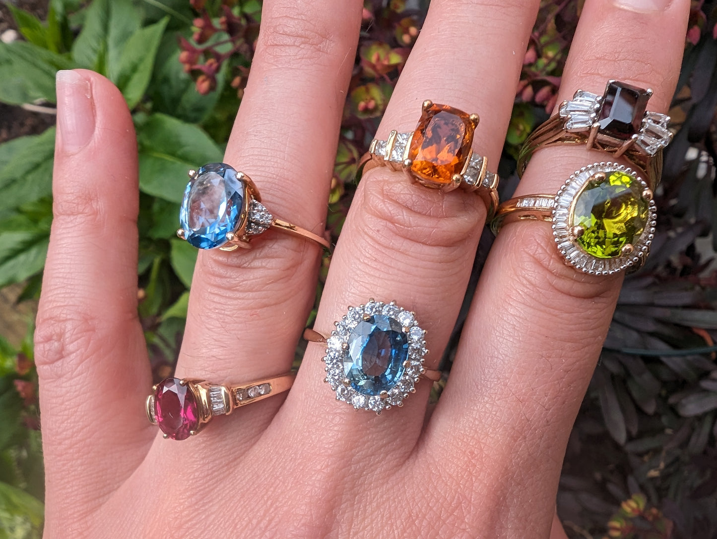 9ct Gold Blue Topaz Ring - The Goldfinch Collection