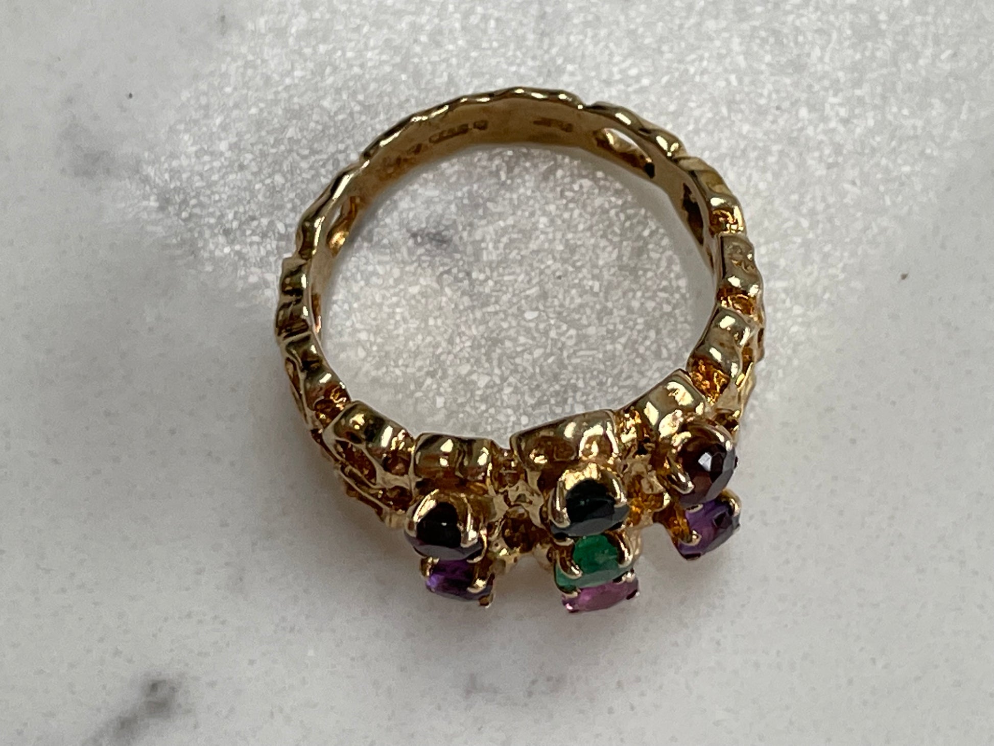 9ct gold multi-stone ring - The Goldfinch Collection